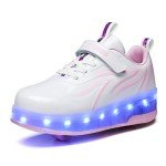 Lovelysi Kids LED Roller Skates - Pink