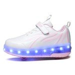 Lovelysi Kids LED Roller Skates - Pink