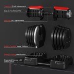 Yaheetech 80KG Adjustable Dumbbell and Barbell Set