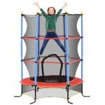 HOMCOM 6FT Kids Trampoline with Safety Net