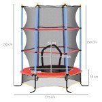 HOMCOM 6FT Kids Trampoline with Safety Net
