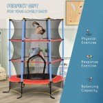 HOMCOM 6FT Kids Trampoline with Safety Net