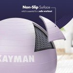 KAYMAN Anti-Burst Yoga Ball for Fitness & Pilates