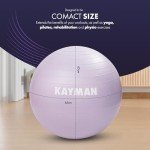 KAYMAN Anti-Burst Yoga Ball for Fitness & Pilates