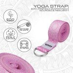 RDX 8ft Adjustable Yoga Strap with D-Ring