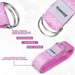 RDX 8ft Adjustable Yoga Strap with D-Ring