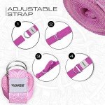 RDX 8ft Adjustable Yoga Strap with D-Ring