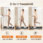 HBTower 3-in-1 Under Desk Walking Pad Treadmill