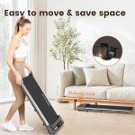 HBTower 3-in-1 Under Desk Walking Pad Treadmill