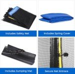 10ft Trampoline Set with Safety Net & Ladder