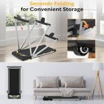 3-in-1 Folding Treadmill for Home and Office