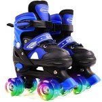 Adjustable Kids Roller Skates with Light Up Wheels
