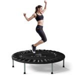 CLORIS 36'' Foldable Fitness Trampoline with Handle