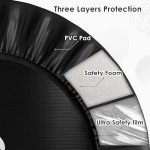 CLORIS 36'' Foldable Fitness Trampoline with Handle