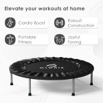 CLORIS 36'' Foldable Fitness Trampoline with Handle