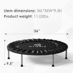 CLORIS 36'' Foldable Fitness Trampoline with Handle