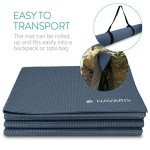 Portable Foldable Yoga Mat - 4mm Thick Non-Slip
