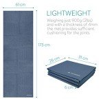 Portable Foldable Yoga Mat - 4mm Thick Non-Slip