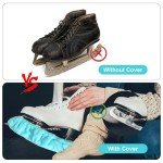 Blue Ice Skate Blade Covers for Hockey & Figure Skates