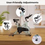 DeerRun Adjustable Magnetic Resistance Indoor Exercise Bike
