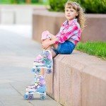 Adjustable Light-Up Mermaid Roller Skates for Kids