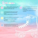 Adjustable Light-Up Mermaid Roller Skates for Kids