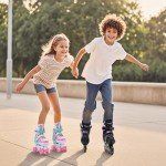 Adjustable Kids Inline Skates with Light Up Wheels