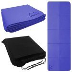 Portable Non-Slip Folding Yoga Mat - Purple