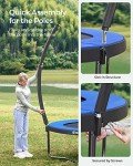 SONGMICS 305 cm Round Trampoline with Safety Net