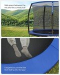 SONGMICS 305 cm Round Trampoline with Safety Net