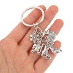 Snowflake Ice Skating Keychain for Fitness Lovers