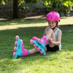 Adjustable Inline Roller Skates for Kids - Blue