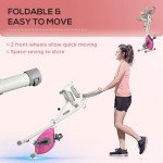 HOMCOM Folding Exercise Bike with Magnetic Resistance