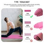 Non-Slip Eco-Friendly Yoga Mat with Carry Strap