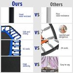 GYMAX Hexagonal Trampoline with Adjustable Handle