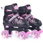 Light-Up Adjustable Roller Skates for Kids