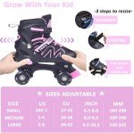 Light-Up Adjustable Roller Skates for Kids