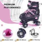 Light-Up Adjustable Roller Skates for Kids