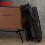 Foldable Adjustable Weight Bench with Resistance Bands