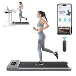Portable Under Desk Treadmill with Bluetooth Speaker