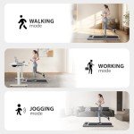 Portable Under Desk Treadmill with Bluetooth Speaker