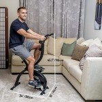 YYFITT Foldable Exercise Bike with 16 Resistance Levels