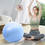 65CM Gym Ball with Hand Pump for Home Fitness