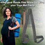 Adjustable Yoga Mat Carry Strap - Grey