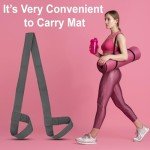 Adjustable Yoga Mat Carry Strap - Grey