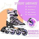 Adjustable Light-Up Inline Skates for Kids – Purple