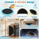 Kids 36" Trampoline with Handle - Light Blue