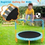 Kids 36" Trampoline with Handle - Light Blue