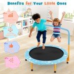 Kids 36" Trampoline with Handle - Light Blue