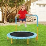 Kids 36" Trampoline with Handle - Light Blue